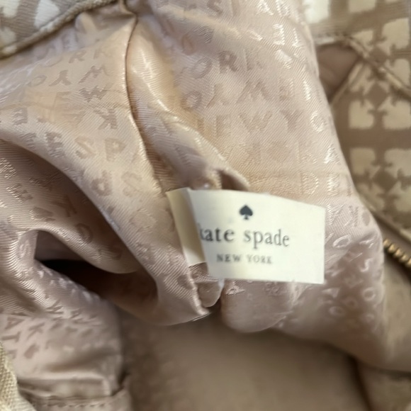 Kate Spade Classic Spade Stevie Canvas Bag  LARGE Purse Bag - Picture 6 of 7